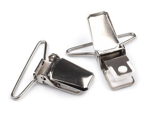 Cleme metalice premium pentru bretele cu inserții din plastic pentru protecție - Finisaj nichelat (36 mm și 40 mm)