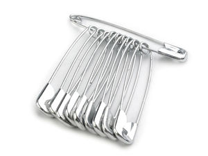 Ace de siguranță premium din nichel (45 mm) – Set de 10 bucăți pentru cusut, lucru manual și confecționarea broșelor