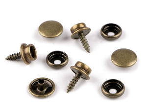 Capse metalice cu șurub de înaltă rezistență (15 mm) – Capse premium din 3 piese pentru fixarea materialelor textile pe suprafețe rigide