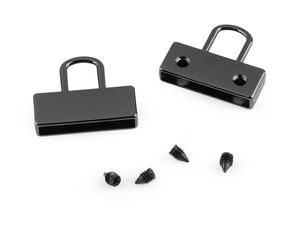 Capete metalice premium pentru curele (lățime 20 mm) - Terminale plate cu șuruburi pentru mânere de genți, curele și ciucuri