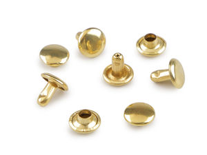 Nituri metalice tubulare premium de 7 mm, cu două fețe, pentru marochinărie și genți