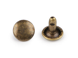 Nituri metalice tubulare premium de 9 mm cu două fețe pentru marochinărie, genți, curele și proiecte DIY