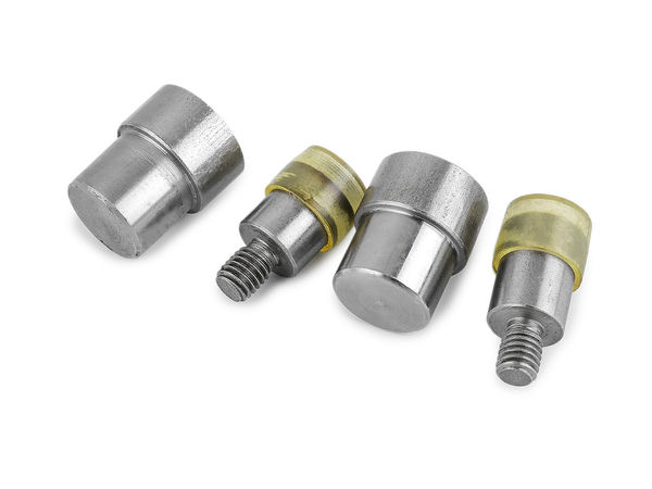 Set de 4 matrițe pentru capse metalice cu două fețe 15 mm - Presă manuală (bază 18,9 mm)