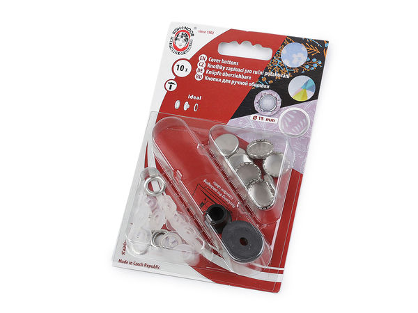 Nasturi de îmbrăcat premium din oțel inoxidabil cu finisaj nichelat (12 mm și 15 mm)