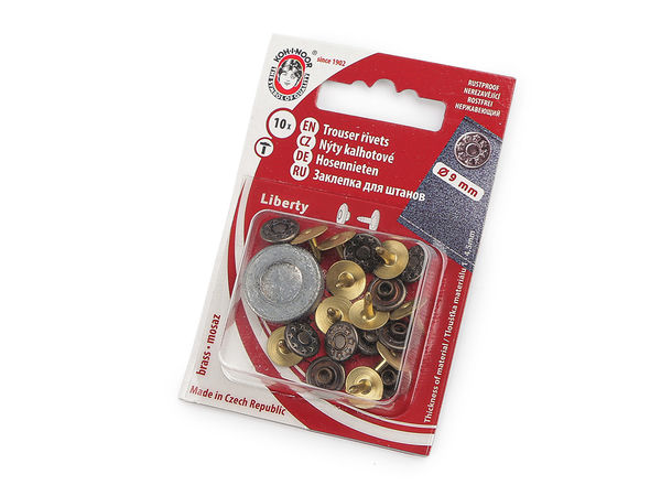 Capace decorative premium de 9 mm pentru nituri, blugi, pielărie și confecționarea poșetelor
