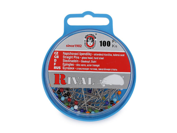 Ace de gămălie premium din oțel călit cu cap de sticlă - Ace de croitorie rezistente la căldură (31 mm / 38 mm)