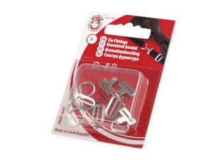 Set accesorii metalice din oțel premium pentru papion - Sisteme de închidere reglabile din 3 piese (3 perechi)