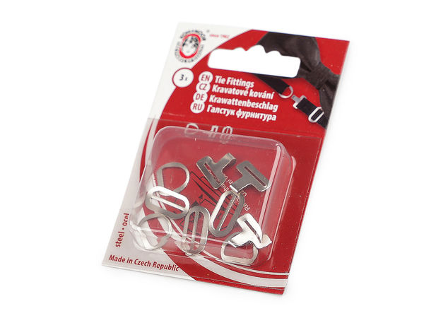Set accesorii metalice din oțel premium pentru papion - Sisteme de închidere reglabile din 3 piese (3 perechi)