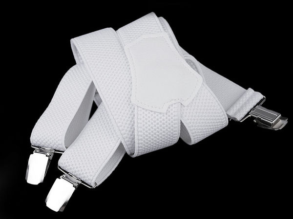 Bretele premium pentru bărbați, model în Y - Bretele de pantaloni rezistente (lățime 3,5 cm, lungime 120 cm)