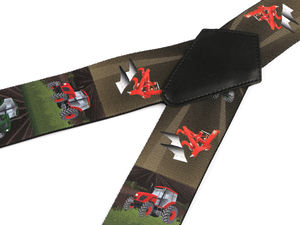 Bretele de pantaloni bărbătești ultra-rezistente, cu motive de meserii și profesii - 5 cm x 120 cm