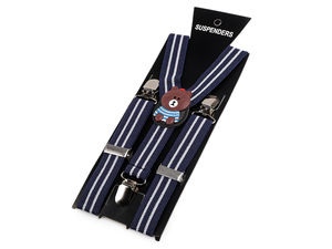 Bretele în Y cu ursuleț pentru copii – Bretele elastice reglabile premium cu cleme metalice sigure