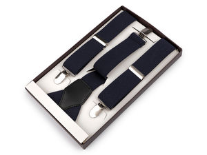 Bretele elastice reglabile premium - Lățime 3,5 cm, lungime 115 cm, bretele clasice pentru pantaloni în cutie elegantă de cadou