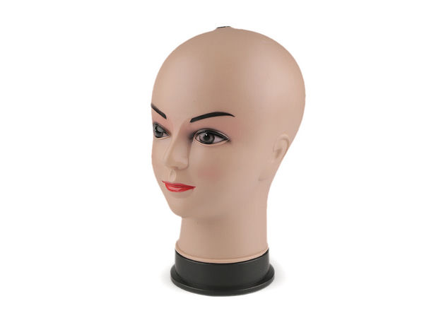 Cap de manechin feminin pentru expunere peruci, pălării și accesorii - 26x13 cm