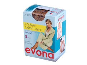 Ciorapi trei sferturi premium din nailon 20 Den - Cu bandă elastică confortabilă (Set de 5 perechi)