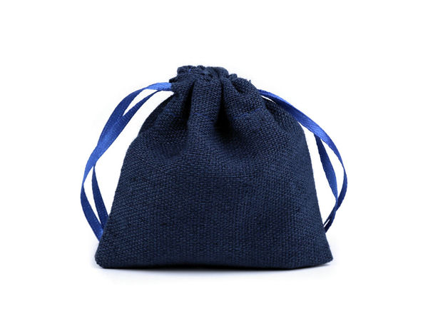 Săculețe premium din bumbac și in cu șnur pentru cadouri (8x8 cm) - Mici săculețe textile pentru proiecte de galanterie, mărturii și cadouri
