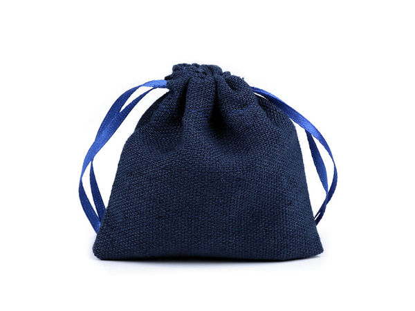 Săculețe premium din bumbac și in cu șnur pentru cadouri (8x8 cm) - Mici săculețe textile pentru proiecte de galanterie, mărturii și cadouri