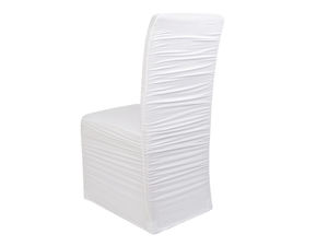 Husă Premium Elastică și Plisată pentru Scaun, cu Volane și Buzunare pentru Picioare - Husă Elegantă pentru Nunți și Evenimente