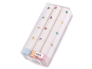 Set premium de batiste din bumbac cu imprimeu floral - Culori și modele asortate (Set de 3)
