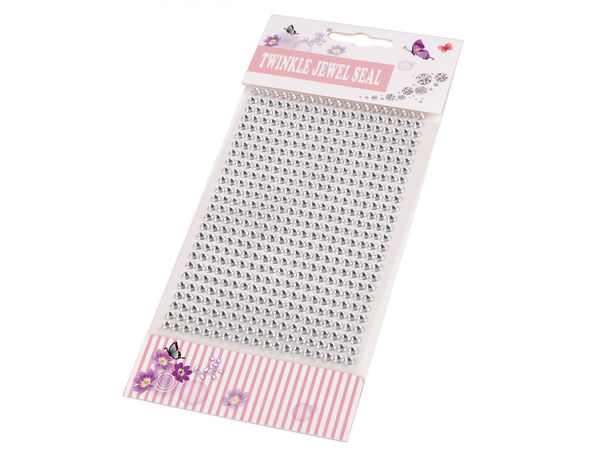 Folie cu pietricele stras autoadezive premium - Cristale decorative de 4 mm pentru lucru manual, scrapbooking și confecționare felicitări