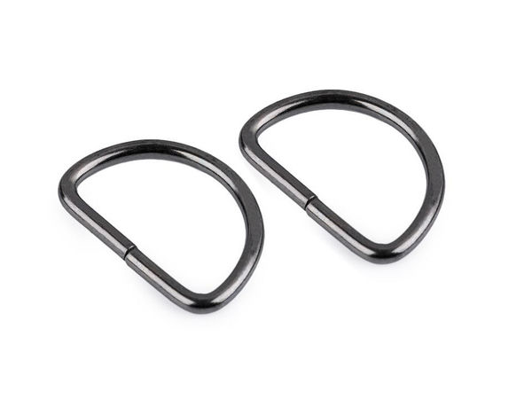 Inel D metalic premium (25 mm lățime interioară, sârmă rotundă de 3 mm) pentru genți, rucsacuri și curele