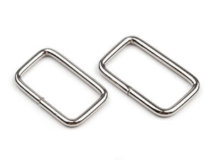 Inele metalice dreptunghiulare premium - Bucle de 25 mm pentru chingi, genți, hamuri și proiecte de galanterie