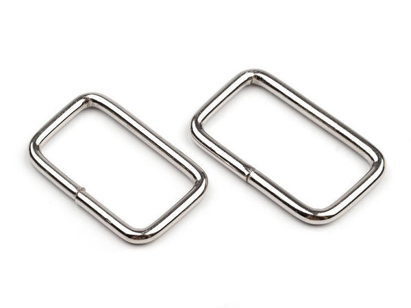 Inele metalice dreptunghiulare premium - Bucle de 25 mm pentru chingi, genți, hamuri și proiecte de galanterie