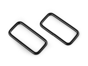 Inele metalice pătrate premium 32mm, anouri nesudate de trecere pentru chingi și barete de genți, rucsacuri, hamuri și marochinărie