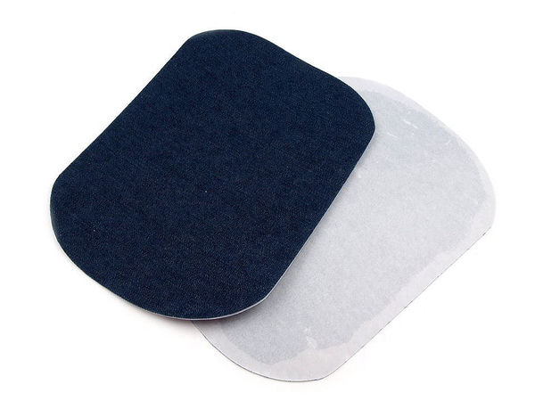 Petice termoadezive premium din denim de bumbac pentru reparații, dreptunghiulare 13x18 cm (set de 2)
