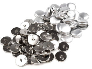 Nasturi metalici premium pentru îmbrăcat - Mărimea 44 (Finisaj nichel)