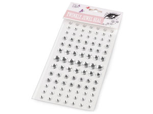 Stickere autoadezive premium cu ștrasuri din cristal - Pietricele rotunde asortate (6 mm - 12 mm) pentru craft, scrapbooking și proiecte creative