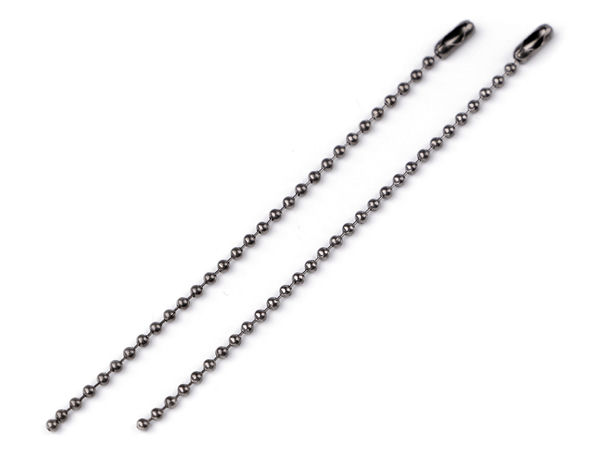 Lănțișor metalic premium cu bile și închizătoare tip conector pentru etichete, îmbrăcăminte și accesorii