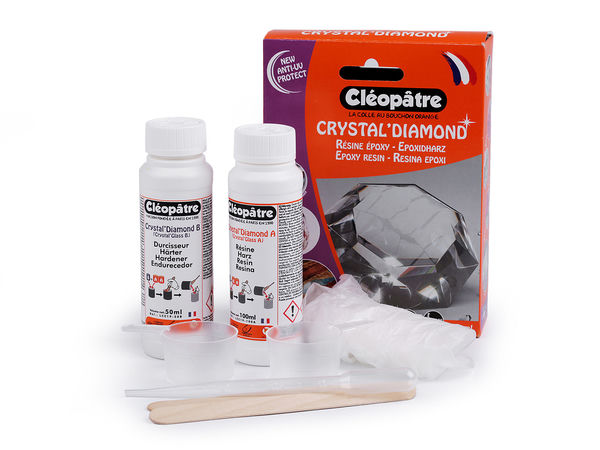 Set rășină epoxidică Cleopatre Crystal Glass - Rășină premium ultra-transparentă de turnare pentru bijuterii, proiecte de hobby și matrițe