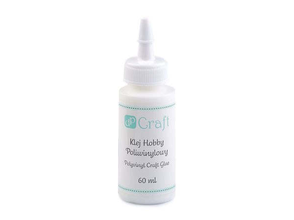 Adeziv polivinilic premium pentru hobby și lucru manual (60ml) - Lipici cu vârf de precizie pentru textile, lemn, hârtie și ceramică