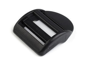 Cataramă neagră din plastic rezistent pentru reglare chingi (26 mm) pentru rucsacuri sport și genți