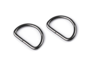 Inel D metalic premium (lățime 12 mm) – Conector nesudat pentru chingi și barete de genți, curele și galanterie