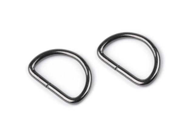Inel D metalic premium (lățime 12 mm) – Conector nesudat pentru chingi și barete de genți, curele și galanterie