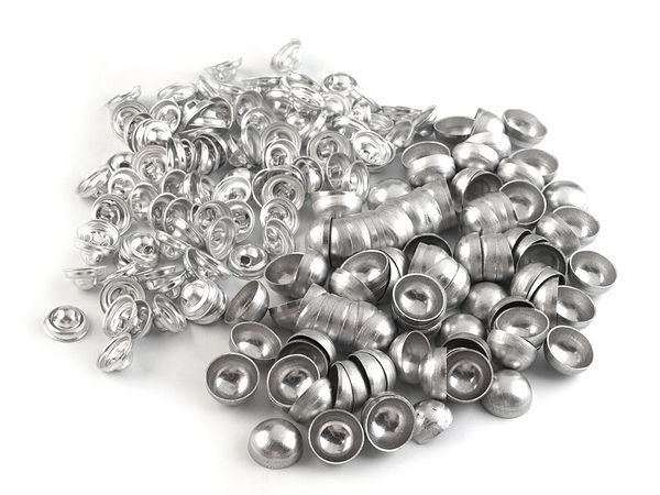 Nasturi premium integral metalici pentru îmbrăcat - Mărimea 16 (Finisaj nichel)