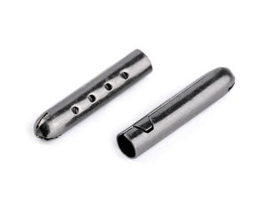 Capete metalice tip tub pentru șnururi de 4 mm - Închizători rotunde pentru galanterie și proiecte creative