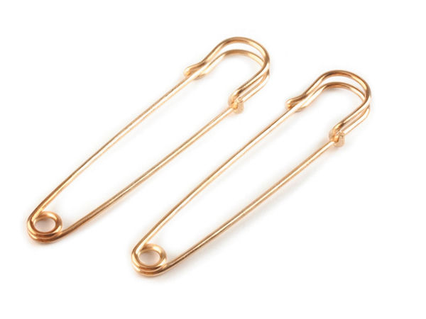 Ac de siguranță premium de mari dimensiuni și ac pentru kilt (13x75 mm) - Bază decorativă pentru broșe, șaluri, nunți și proiecte de artizanat