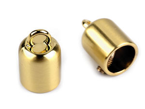 Capăt metalic rotund premium pentru șnur cu anou (Ø9mm) - Terminal rezistent pentru hanorace, jachete și șnururi de tiv