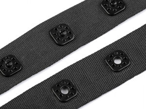 Bandă premium cu capse pentru body-uri, lenjerie intimă și costume de baie | Bandă elastică de 18 mm cu capse din plastic (role pereche tată și mamă)