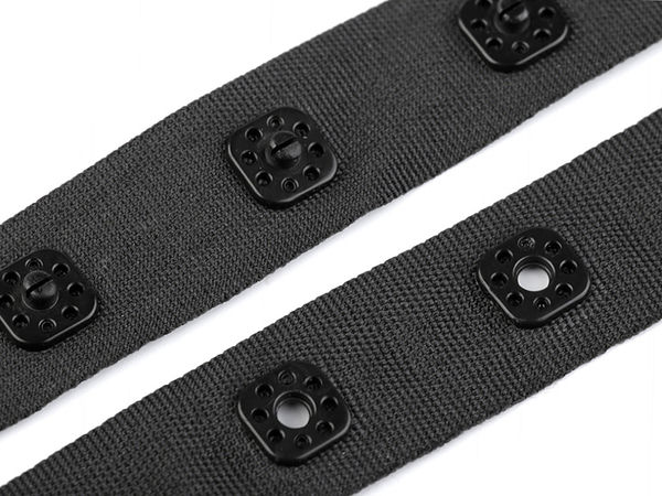 Bandă premium cu capse pentru body-uri, lenjerie intimă și costume de baie | Bandă elastică de 18 mm cu capse din plastic (role pereche tată și mamă)