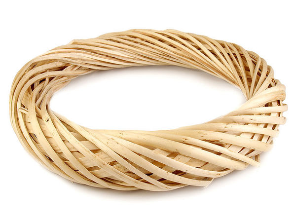 Bază premium din răchită pentru coronițe decorative de ușă și perete, Ø 34 cm