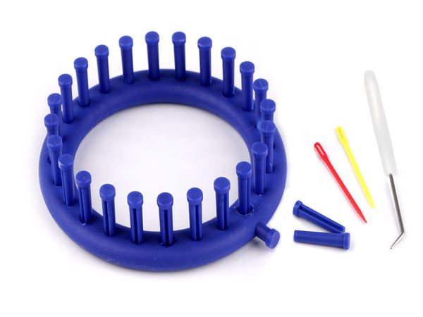Set gherghef rotund de tricotat Premium (Ø 14 cm) - Gherghef circular pentru căciuli, gulere și șaluri