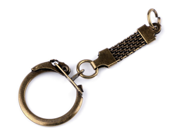 Inel metalic premium pentru breloc, cu carabină și închizătoare - Accesoriu versatil pentru bijuterii handmade și genți