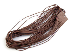 Șnur plat din piele naturală premium (2mm x 110cm) – Bandă din piele de porc pentru confecționarea bijuteriilor, mărgelit, împletituri și șnuruire