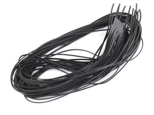 Șnur plat din piele naturală premium (lățime 2 mm, lungime 95 cm) - Șnur durabil din piele de porc pentru bijuterii, împletituri și șnuruiri decorative