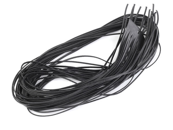 Șnur plat din piele naturală premium (lățime 2 mm, lungime 95 cm) - Șnur durabil din piele de porc pentru bijuterii, împletituri și șnuruiri decorative
