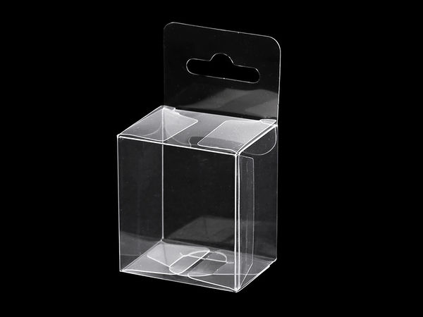 Cutie premium transparentă pentru cadouri și articole de galanterie sau craft, cu orificiu de agățare