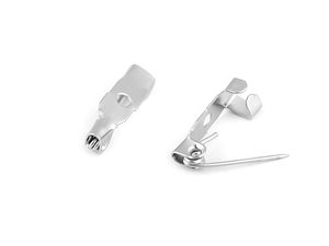 Baze platinate premium pentru broșe (5x15 mm) - Ace metalice cu 1 orificiu de coasere pentru confecționarea bijuteriilor, set de 10 bucăți